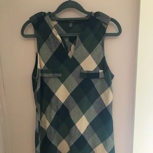 Plaid Sleeveless Tunic from Modcloth